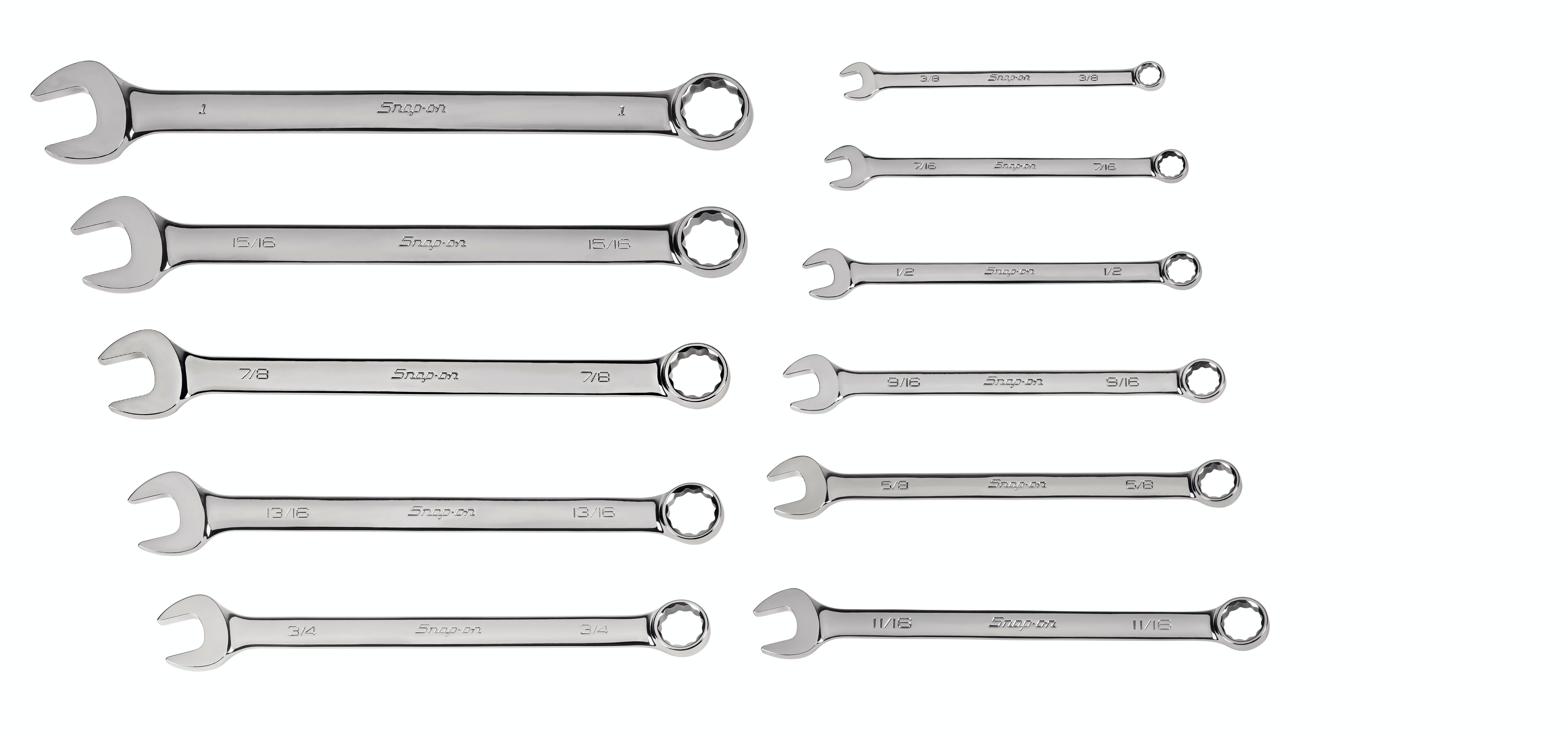 11 pc 12-Point SAE Flank Drive® Combination Wrench Set (3/8–1 11 pc 12-Point SAE Flank Drive® Combination Wrench Set (3/8–1